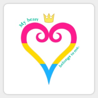 Pan Pride Heart Sticker